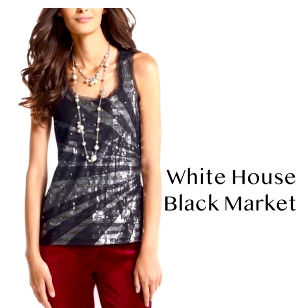 WHBM Sequin Top